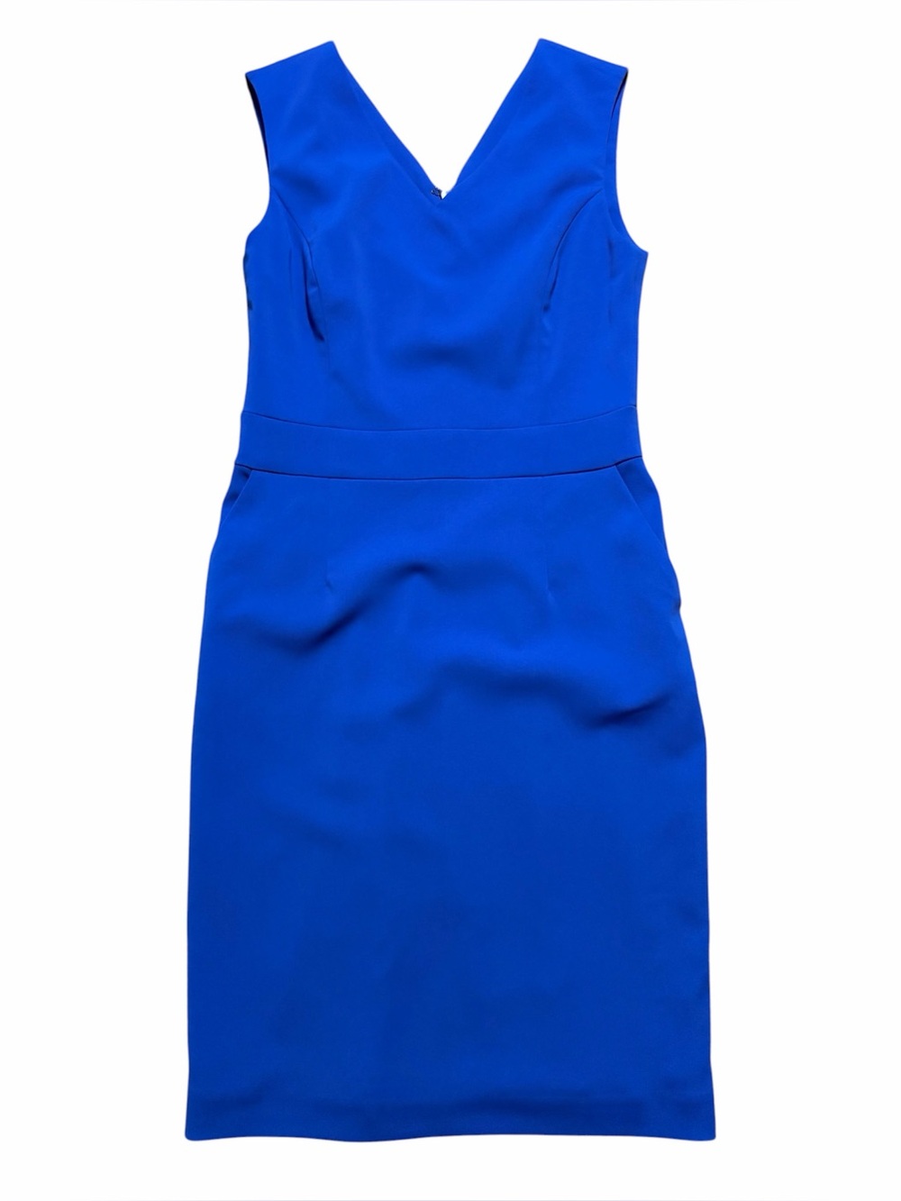 Nora Gardner Alyssa V Back Dress Royal Blue Size 6